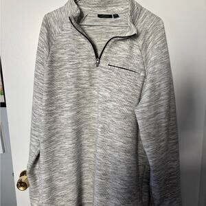 Marc Anthony Light Gray Zip-Up Sweater